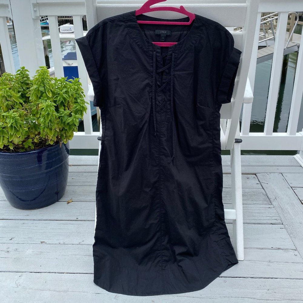 black jcrew dress